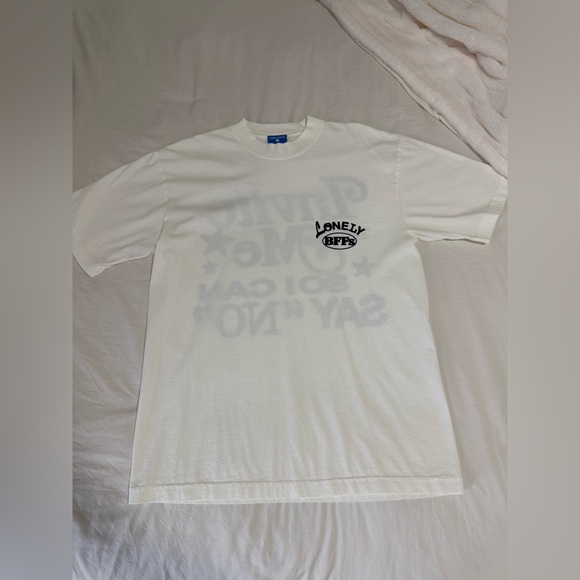 NWOT Lonely Ghost X BFFs colab invite me so I can say no tee - Picture 3 of 8